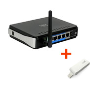  D-Link DIR-320 +  Samsung SWC-U200 